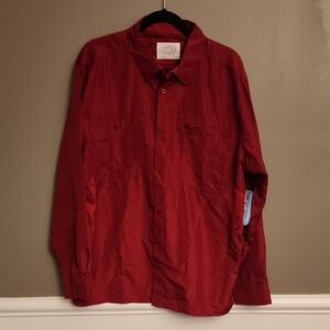 Reel Life Red Button-Up Shirt